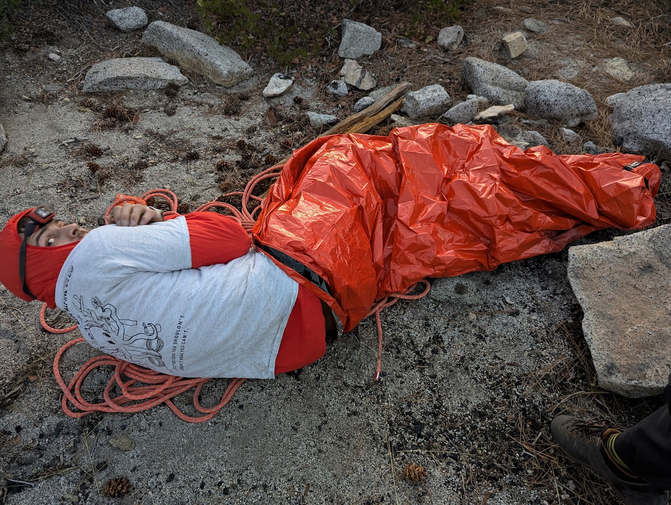 phil in bivvy
